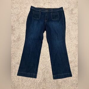 Talbots Dark Indigo Wide-Leg Jeans